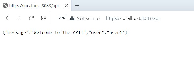 JSON response from authenticated API